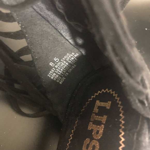 Lipstik Black Strap detail block heel - Picture 4 of 5